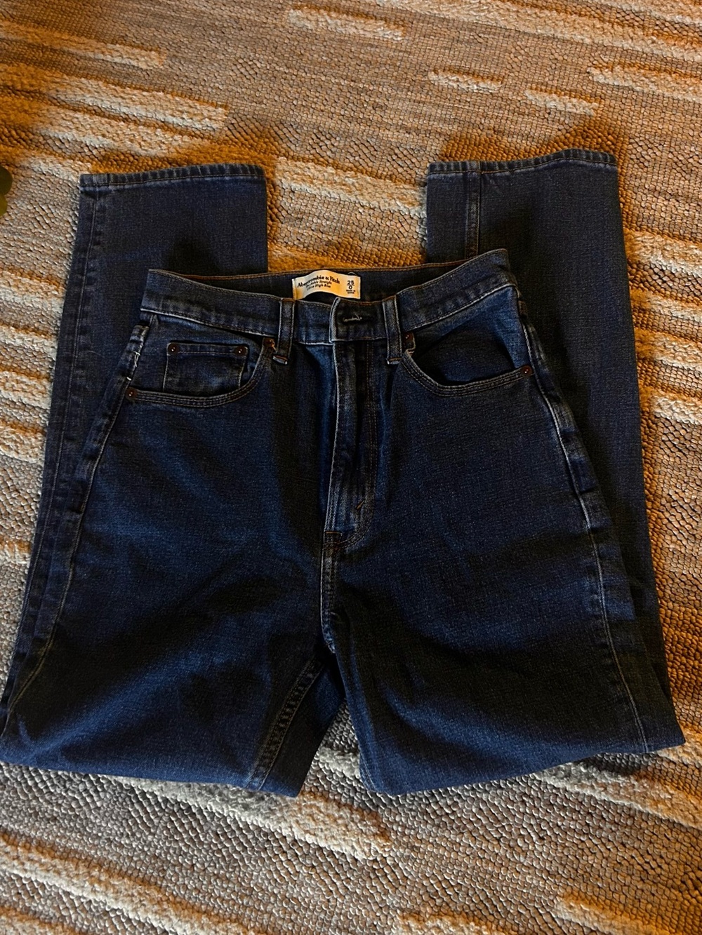 The Ankle Straight Ultra High Rise Jeans